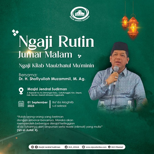 Ngaji Kitab Maui'zatul Mu'minin : Dr. H. Shofiyullah Muzammil, M. Ag