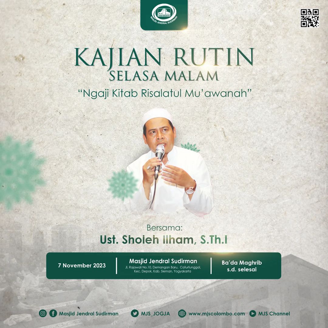 Ngaji Kitab Risalatul Mu'aawanah : Ust. Sholeh Ilham - Kita Bisa Beribadah Karena Allah