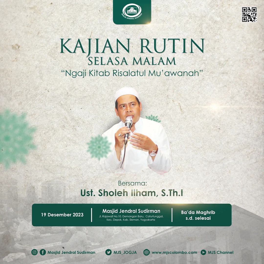 Ngaji Kitab Risalatul Mu'aawanah : Ust. Sholeh Ilham - Dahulukanlah Sholat Muqoyyad